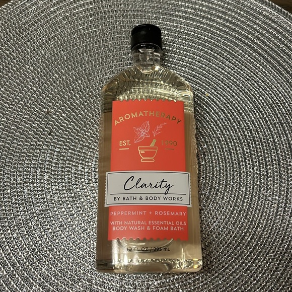 NEW Bath & Body Works Aromatherapy CLARITY PEPPERMINT ROSEMARY Body Wash - 10 oz - Picture 11 of 12
